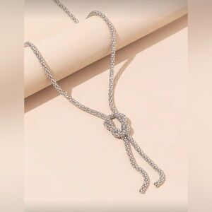 Silver Lariat Necklace